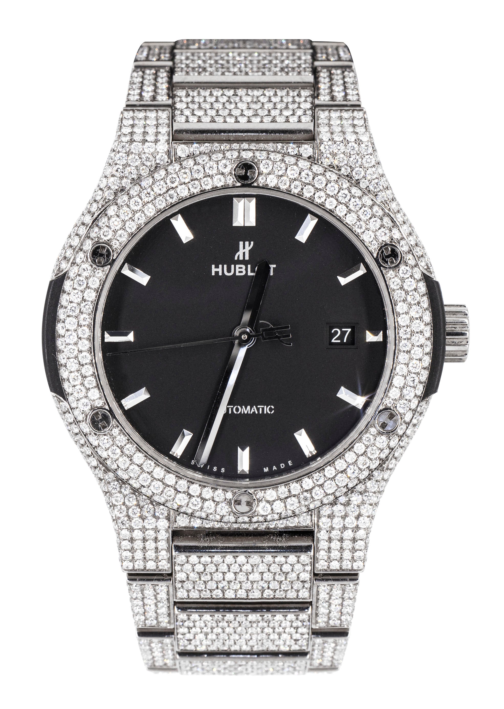 Hublot Classic Fusion Diamond Iced Out 40 MM 20 Carats FrostNYC