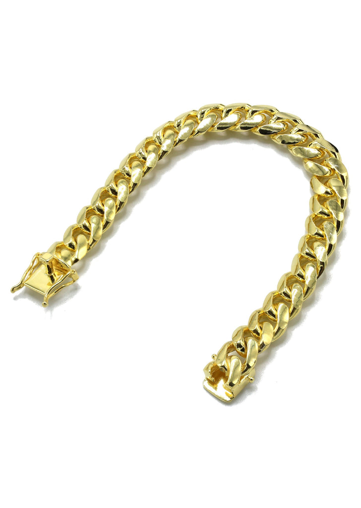 Silver Gold Miami Cuban Link Bracelet / 6.3 MM – FrostNYC