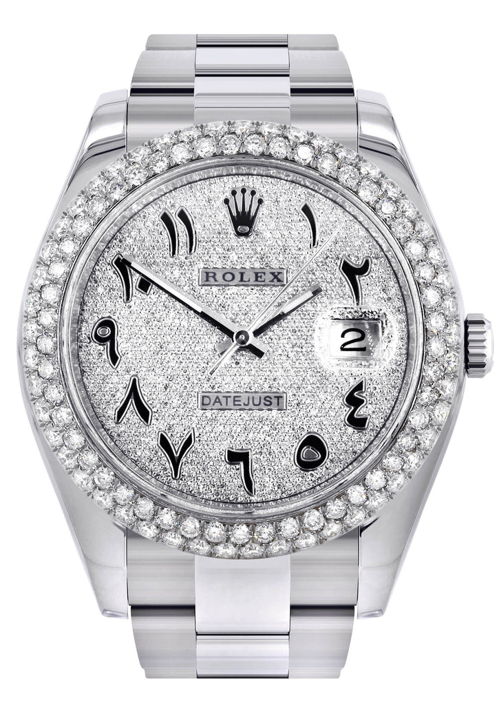 Rolex Datejust II Watch | 41 MM | Diamond Arabic Numeral Dial | Two Ro ...