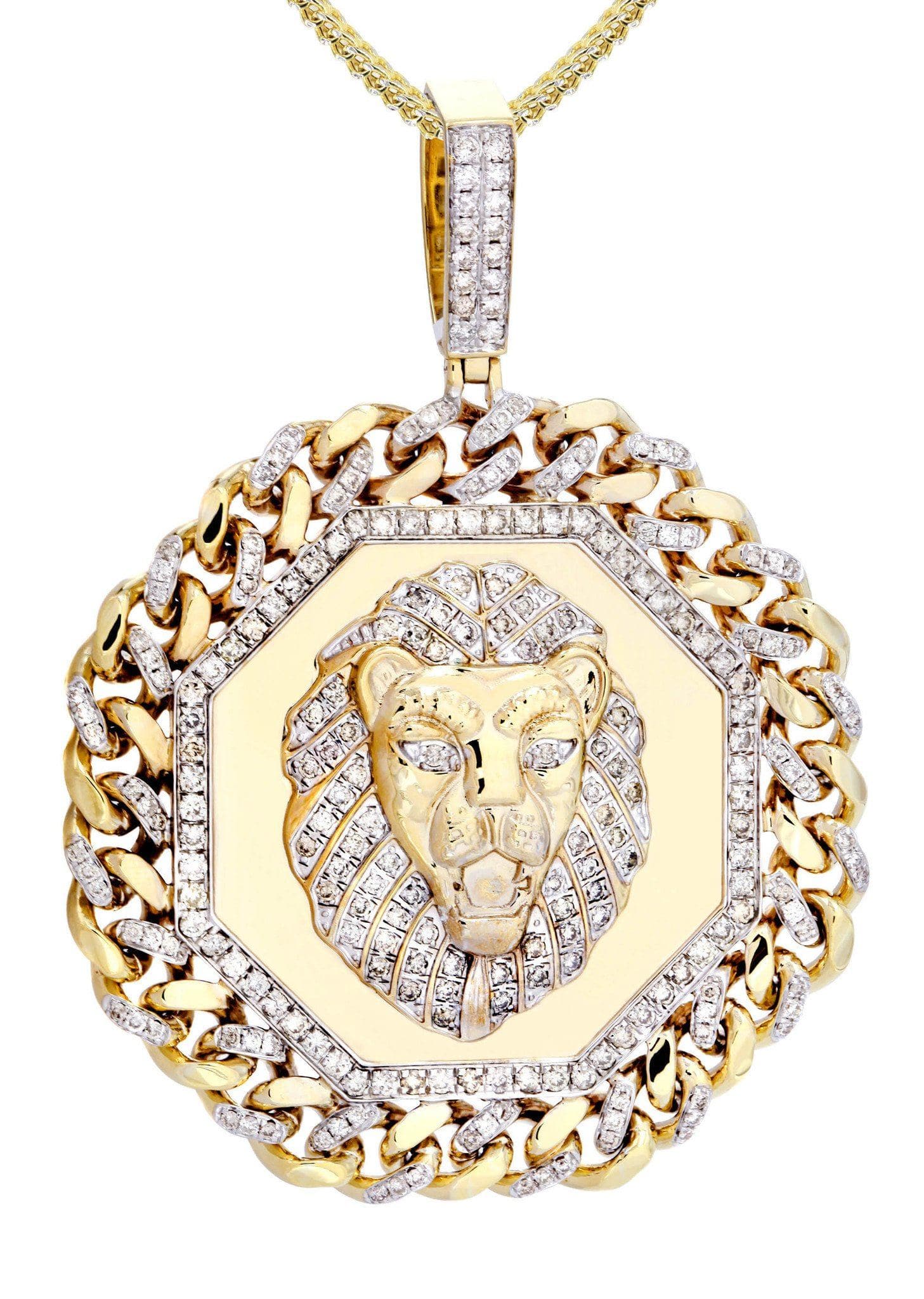 10k online Lion Pendant