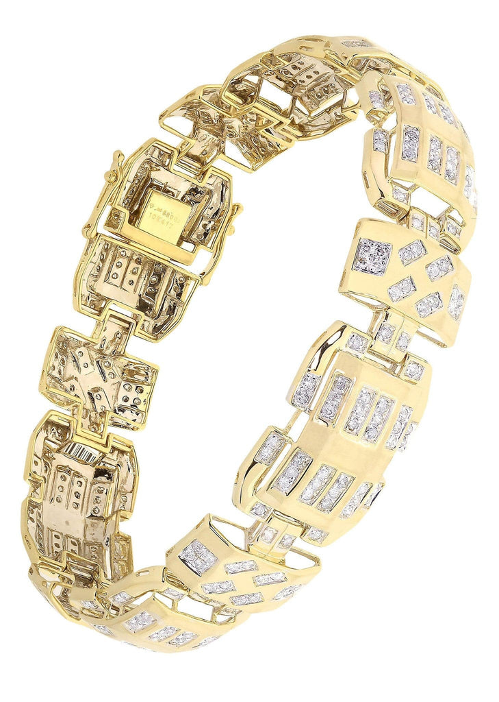 Yellow Gold Diamond Tennis Bracelet | Real Gold – FrostNYC