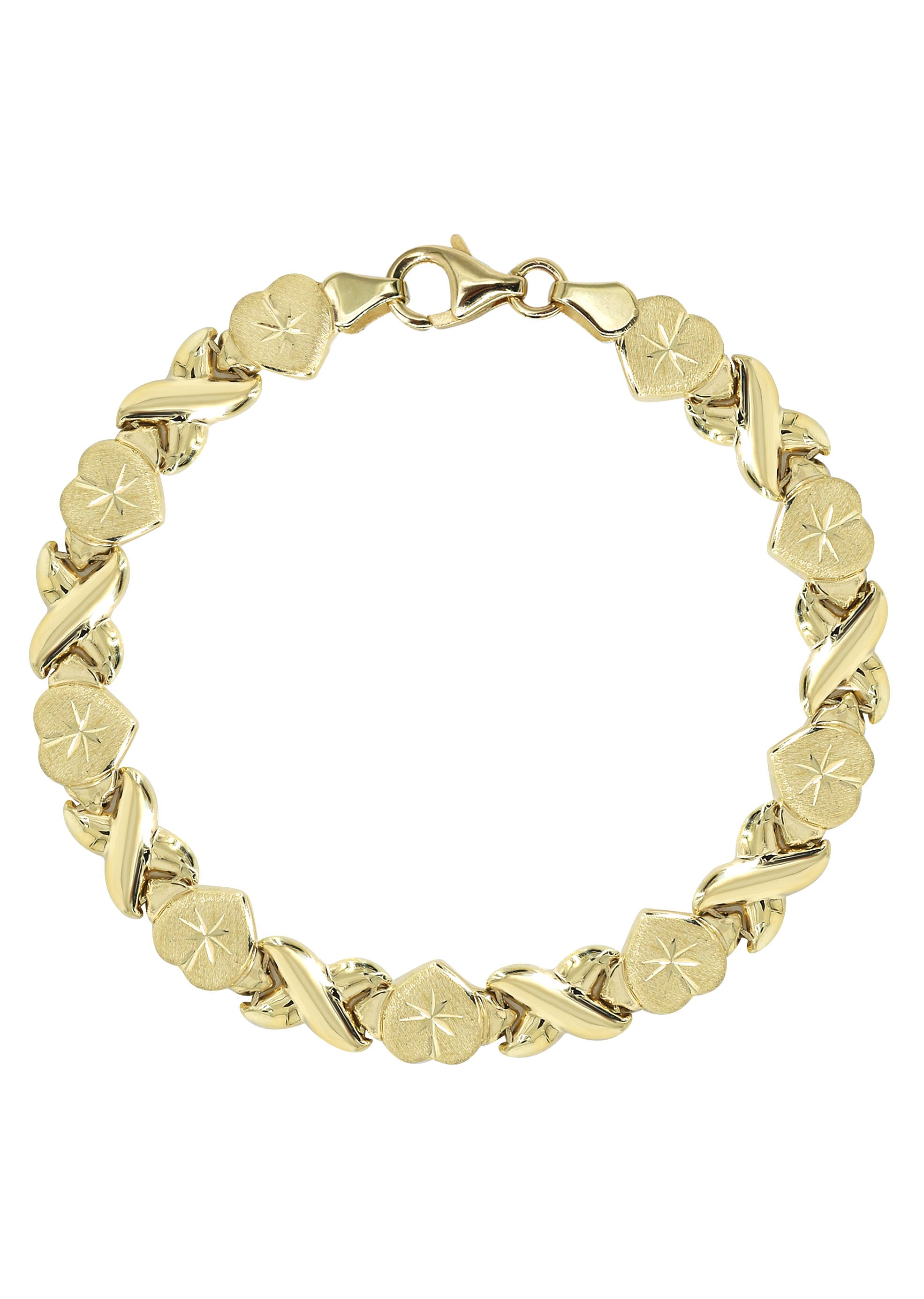 8inch x 10mm Gold shops Finish Broken Heart Bracelet