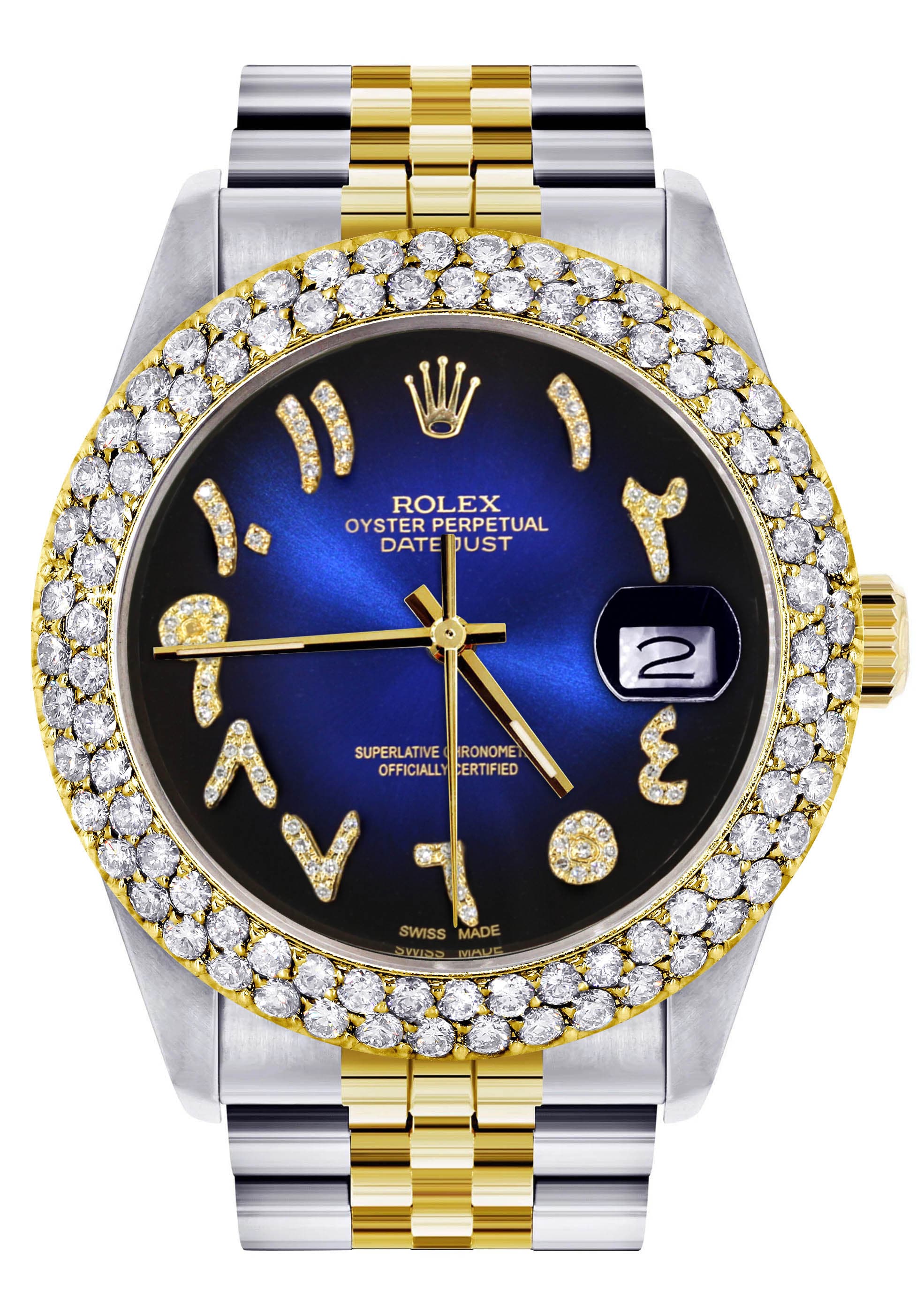Compre Iced out relógio masculino marca de luxo cheio diamante