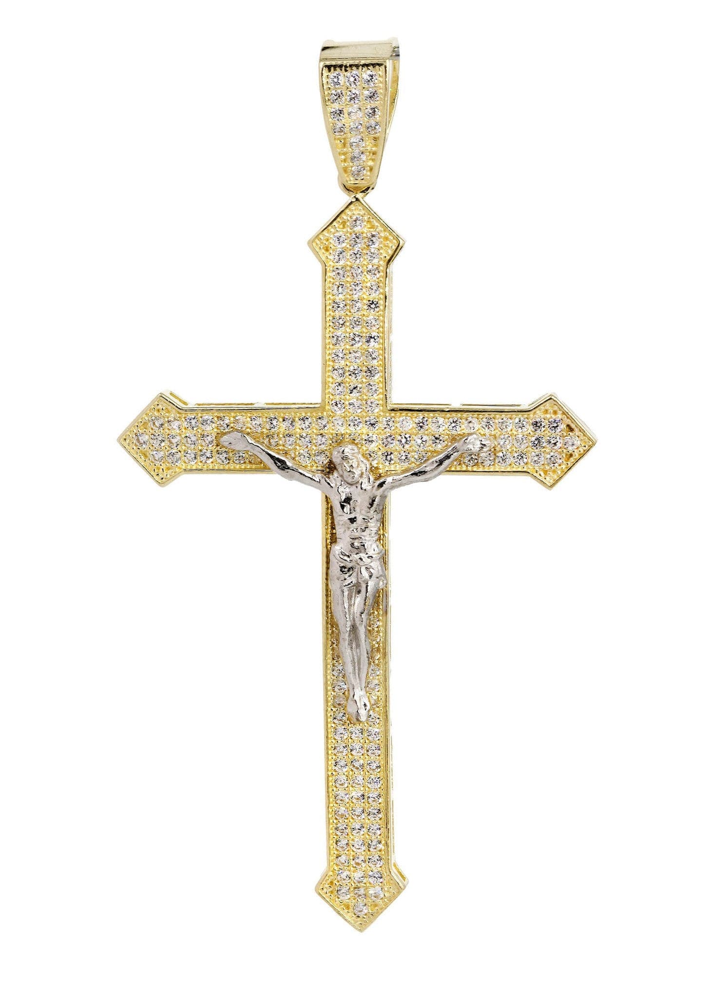 10k crucifix online pendant