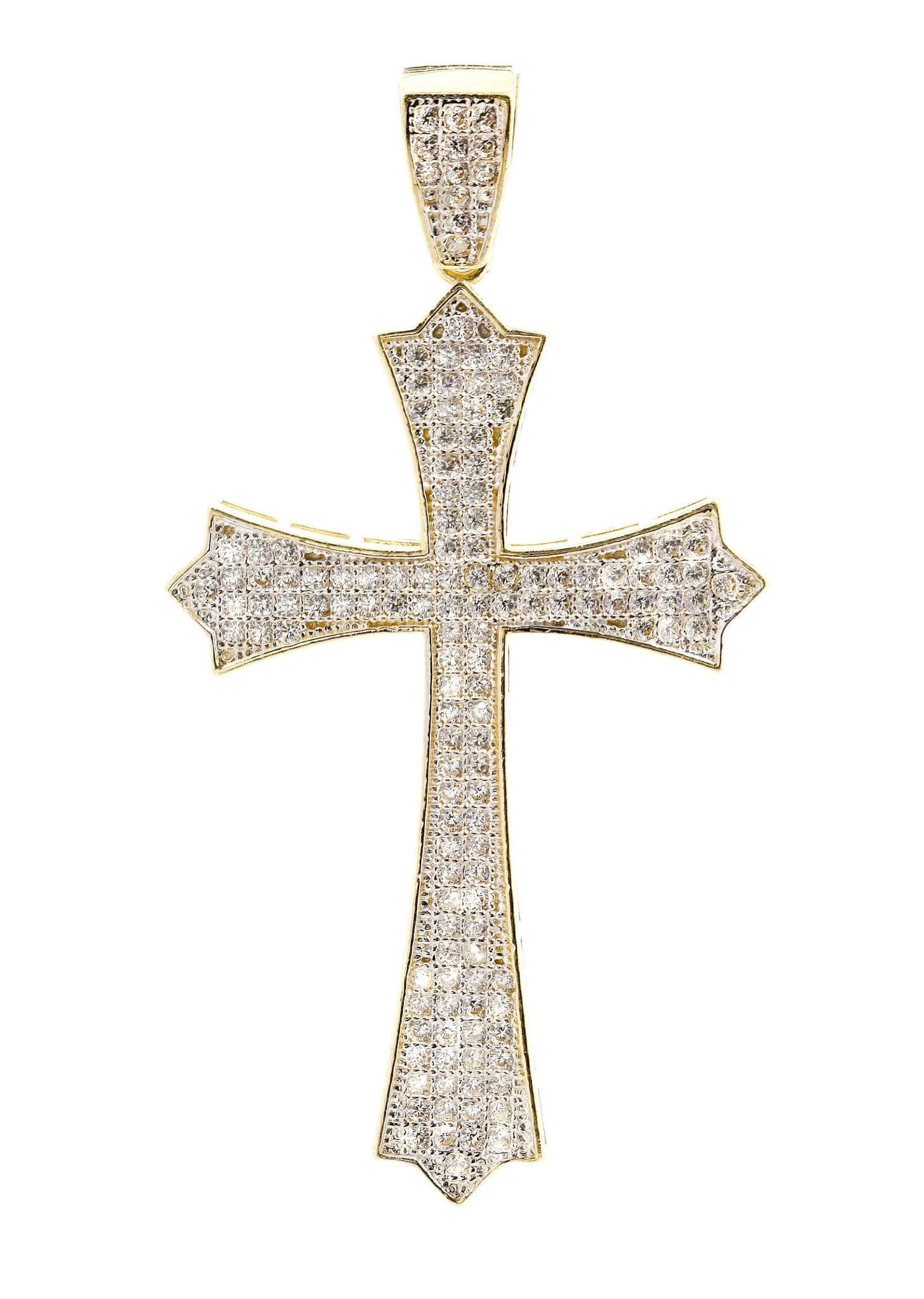 10K Gold popular Cross Pendant