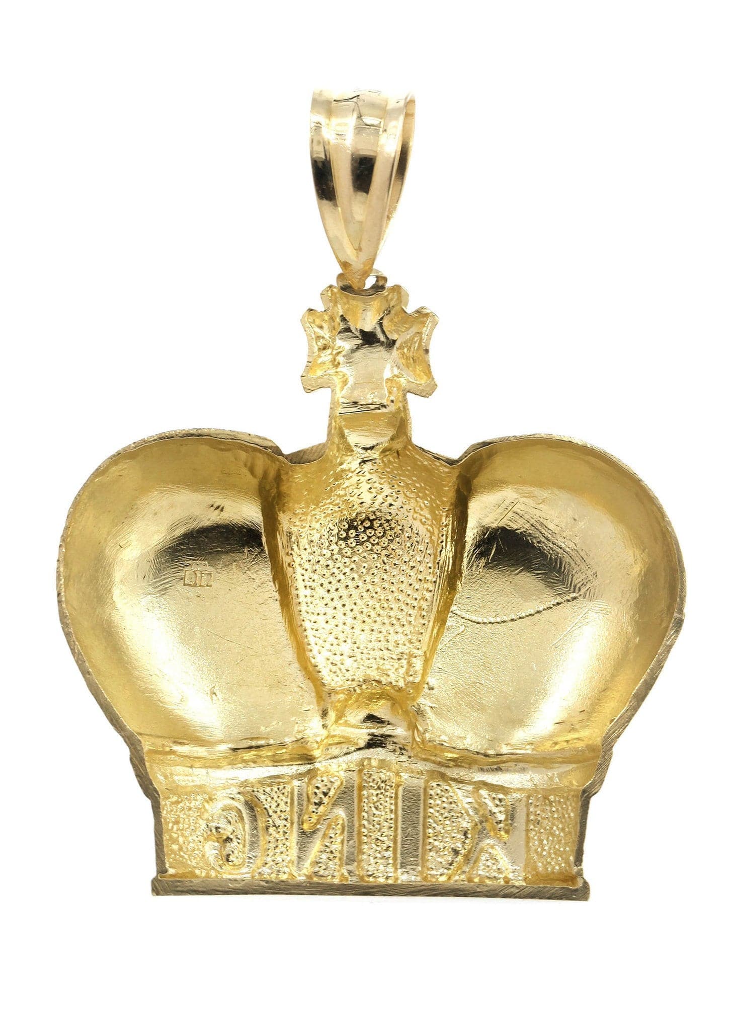 10kt yellow gold shops initial E with crown pendant