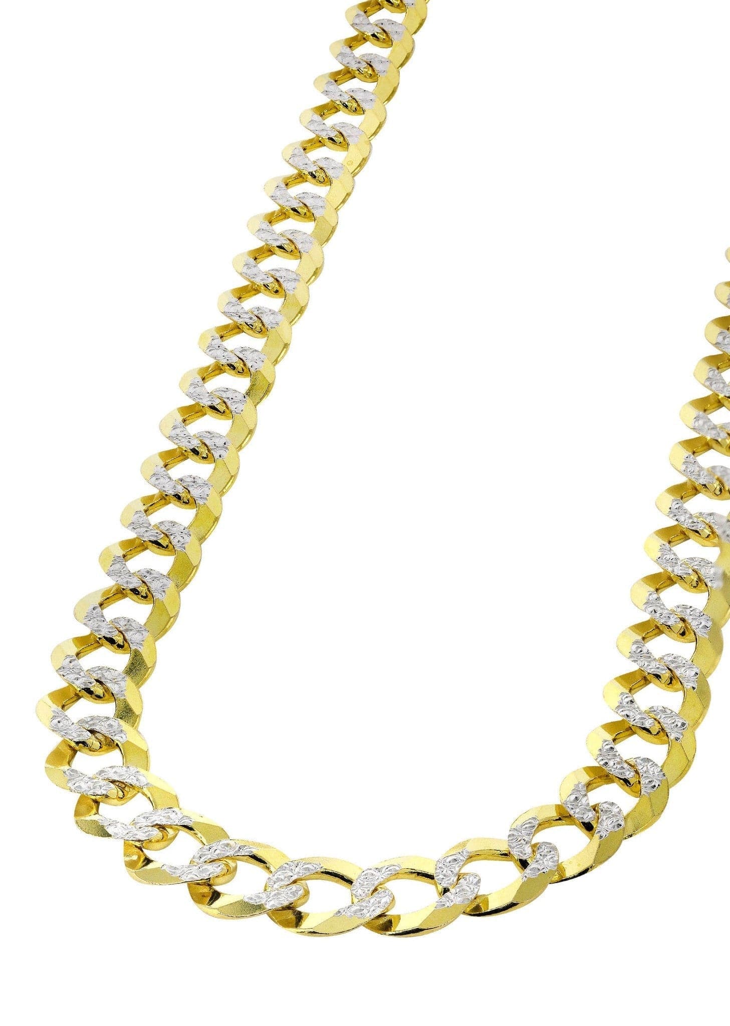 Men's Miami Cuban Link Chain Necklace 14K Silver 5X -  Denmark