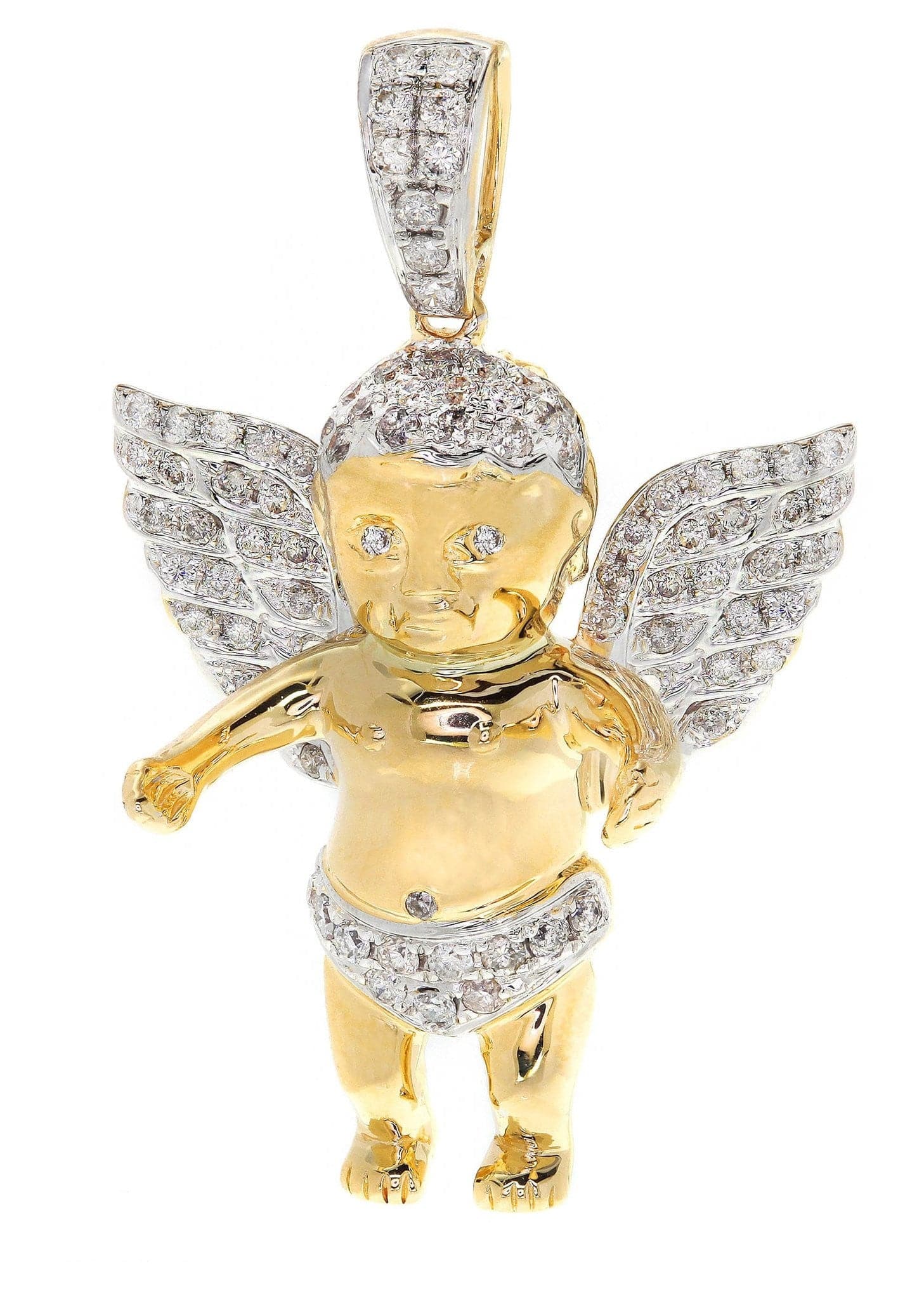 Diamond angel store pendant