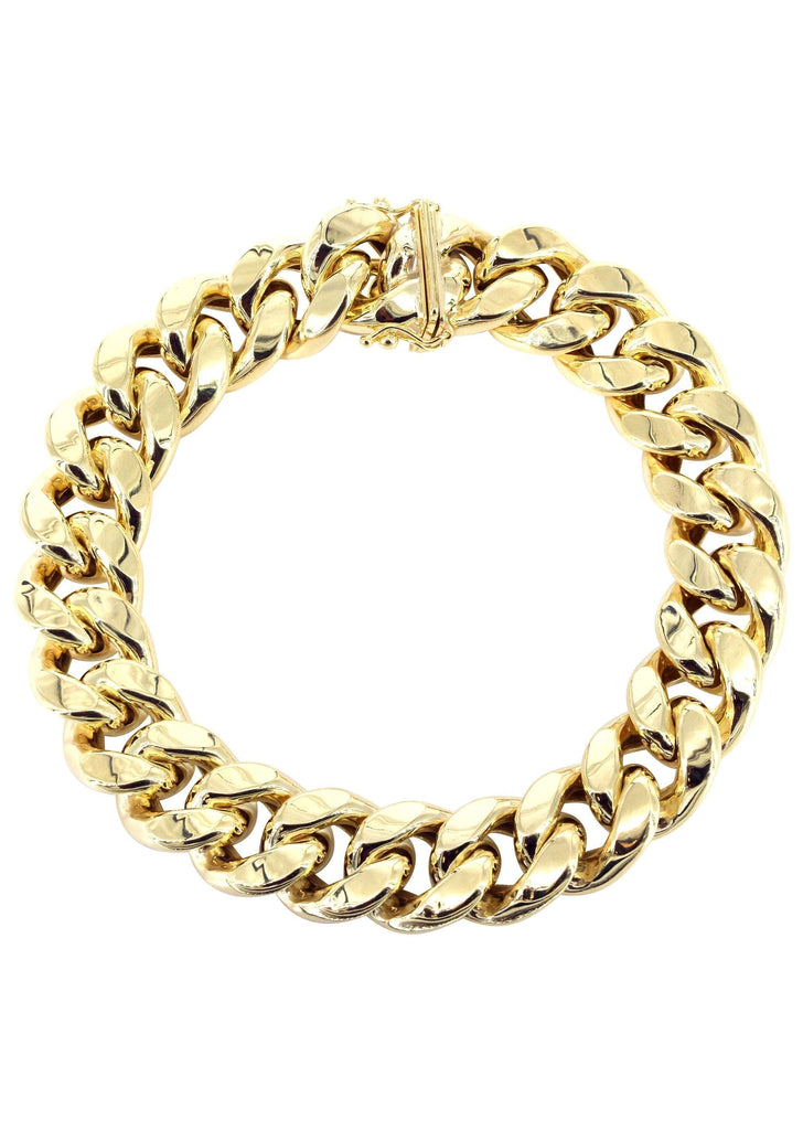 9 Karat Yellow Gold Link Bracelet - Ruby Lane