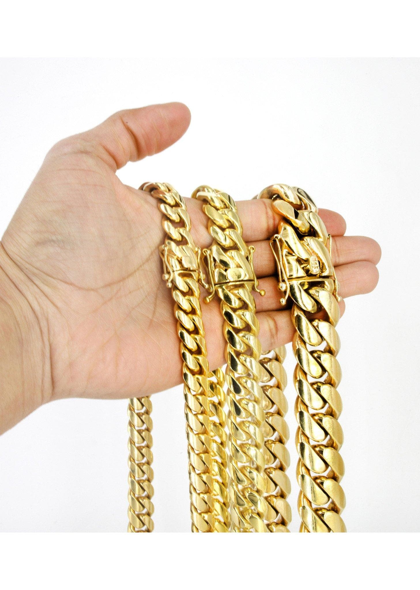 Gold Cuban Link Chain (13mm) - If & Co. 14K Yellow Gold / 20 inch