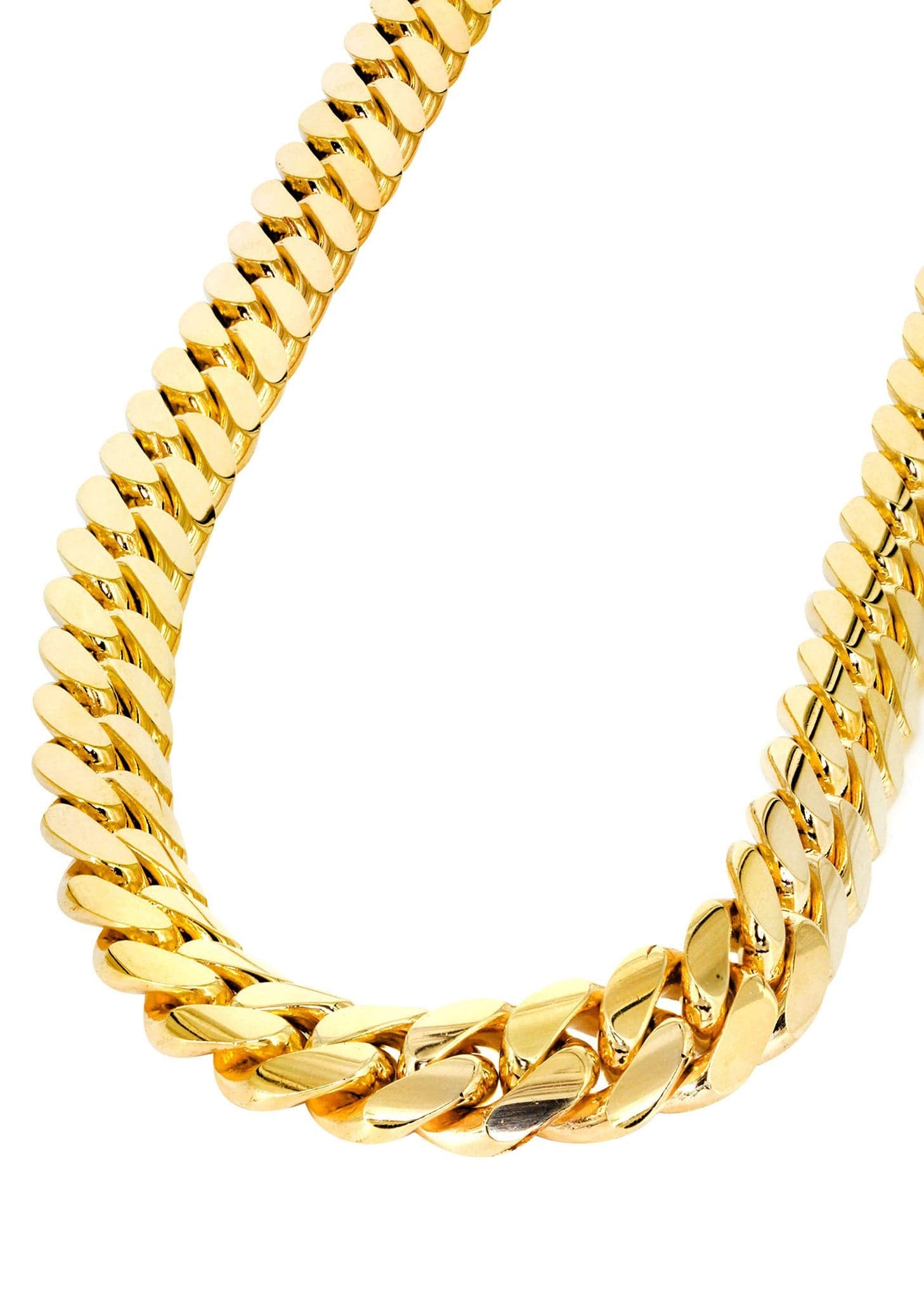 14k Yellow Gold Solid Cuban & Nugget Link Chain Bracelet 9 6.5mm 14 grams